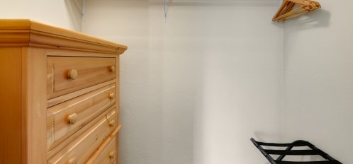 dresser and closet